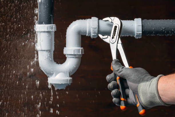Professional Plumbing technician working in Roberts, WI